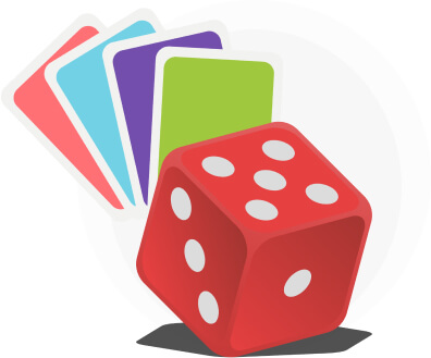 Dice and cards